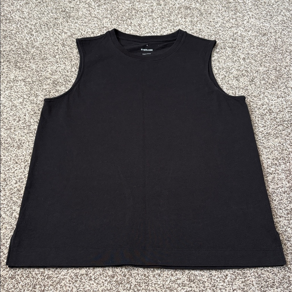 Everlane Black Crew Neck Tank